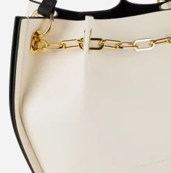 Borse A Spalla|Elisabetta Franchi Dune Secchiello Burro/Nero