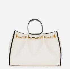 Borse A Mano|Elisabetta Franchi Dune Shopper Burro/Nero