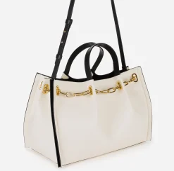 Borse A Mano|Elisabetta Franchi Dune Shopper Burro/Nero