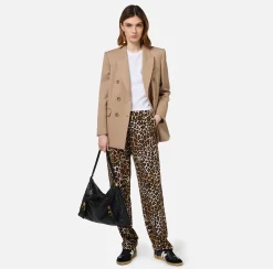 Tailleur|Giacche & Trench|Elisabetta Franchi Giacca doppiopetto in fresco di lana Camel