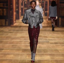 Giacche & Trench|Elisabetta Franchi Giubbotto in denim craquelé lucido Steel