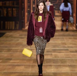 Gonne|Elisabetta Franchi Gonna midi in crêpe Animalier