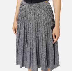 Gonne|Elisabetta Franchi Gonna midi in viscosa effetto plissé Salepepe