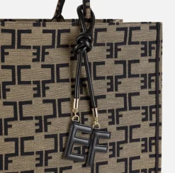 Portachiavi E Charms|Elisabetta Franchi Luxury Charm Personalizzabile Nero