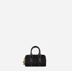 Valigeria|Borse A Mano|Elisabetta Franchi Mini Bauletto Monogram Travel Nero
