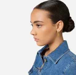 Bijoux|Elisabetta Franchi Mini cerchi in galvanica oro OroGiallo