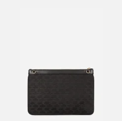 Clutch|Elisabetta Franchi Mini Trousse Monogram Nero