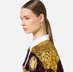 Bijoux|Elisabetta Franchi Orecchino Lucchetto Oro