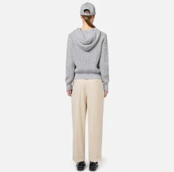 Pantaloni E Shorts|Elisabetta Franchi Pantalone in fresco lana con pinces e risvolto Crema