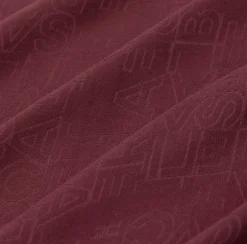 Sciarpe|Elisabetta Franchi Pashmina quadrata in viscosa jacquard con lettering logo RougeNoir