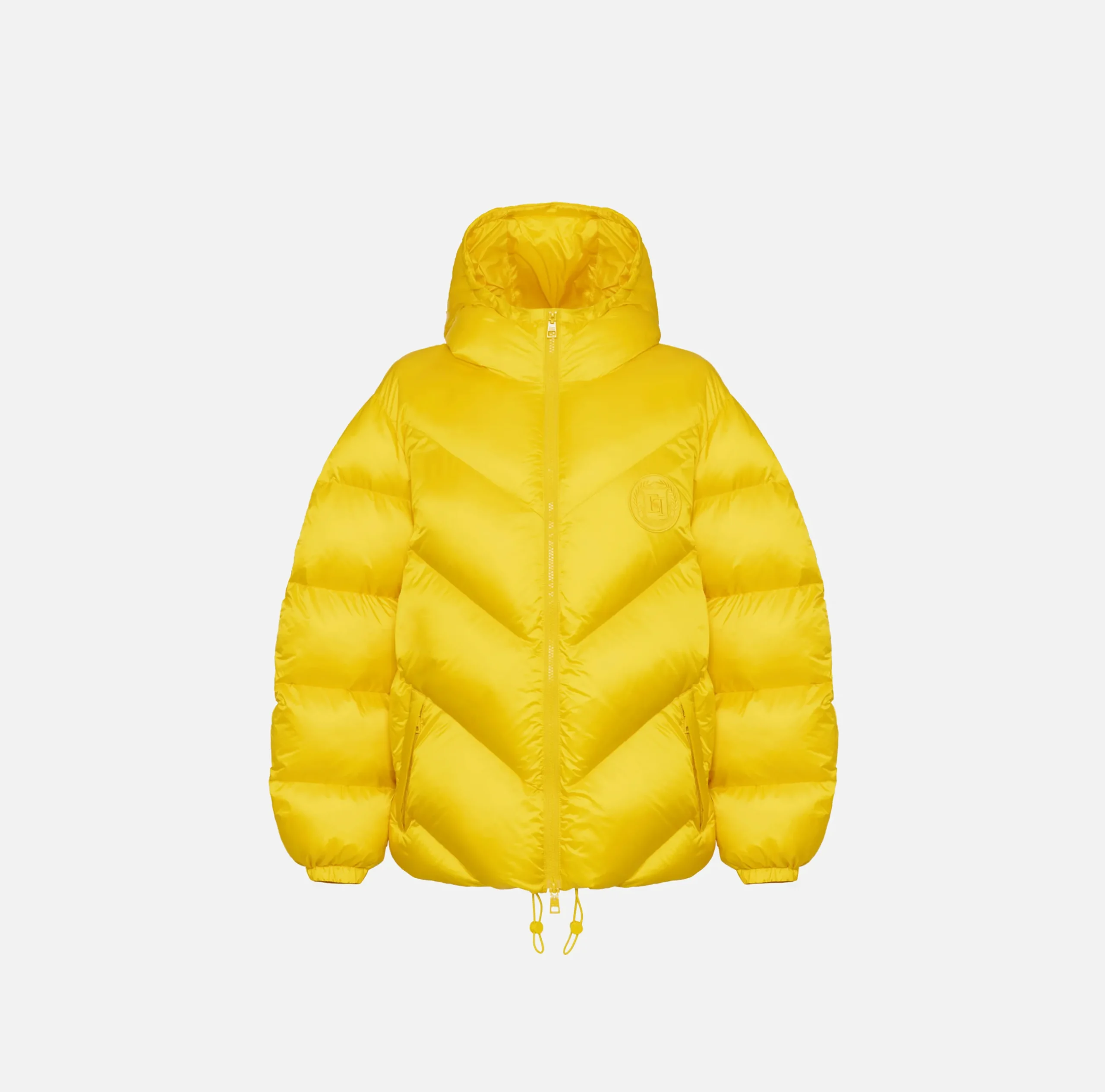 Capispalla|Elisabetta Franchi Piumino over in nylon lucido Mimosa