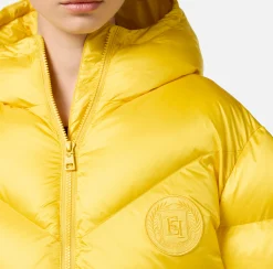 Capispalla|Elisabetta Franchi Piumino over in nylon lucido Mimosa