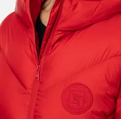 Capispalla|Elisabetta Franchi Piumino over in nylon lucido RedPassion