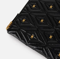 Clutch|Elisabetta Franchi Pochette Étoile Nero