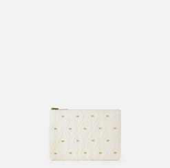 Clutch|Elisabetta Franchi Pochette Étoile Burro
