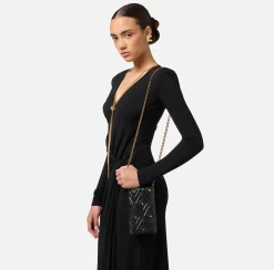 Borse A Tracolla|Elisabetta Franchi Porta cellulare Étoile Nero