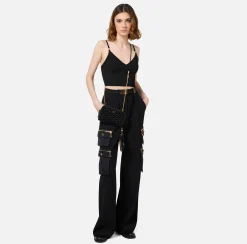 Borse A Tracolla|Elisabetta Franchi Porta telefono La Dame Nero