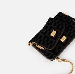 Borse A Tracolla|Elisabetta Franchi Porta telefono La Dame Nero