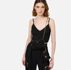 Borse A Tracolla|Elisabetta Franchi Porta telefono La Dame Nero