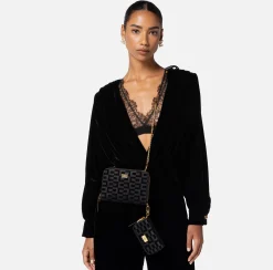 Borse A Tracolla|Elisabetta Franchi Porta telefono La Dame Nero