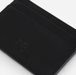 Portafogli|Elisabetta Franchi Porta Tessere Monogram Liquirizia/Nero