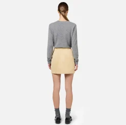 Maglieria E Felpe|Elisabetta Franchi Pullover in misto cashmere con logo GrigioMelange/Avorio