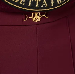 Pantaloni E Shorts|Elisabetta Franchi Shorts in crêpe stretch con morsetto RougeNoir