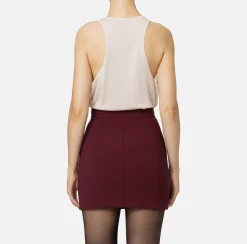 Top, T-Shirt & Body|Elisabetta Franchi Top in viscosa lucida Lattice