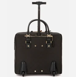 Valigeria|Elisabetta Franchi Travel Trolley Nero