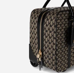 Valigeria|Elisabetta Franchi Trolley Weekend Liquirizia/Nero