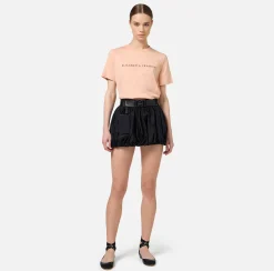 Top, T-Shirt & Body|Elisabetta Franchi T-shirt in jersey con strass logo PeachRose