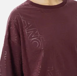 Top, T-Shirt & Body|Elisabetta Franchi T-shirt in jersey lettering lucido RougeNoir