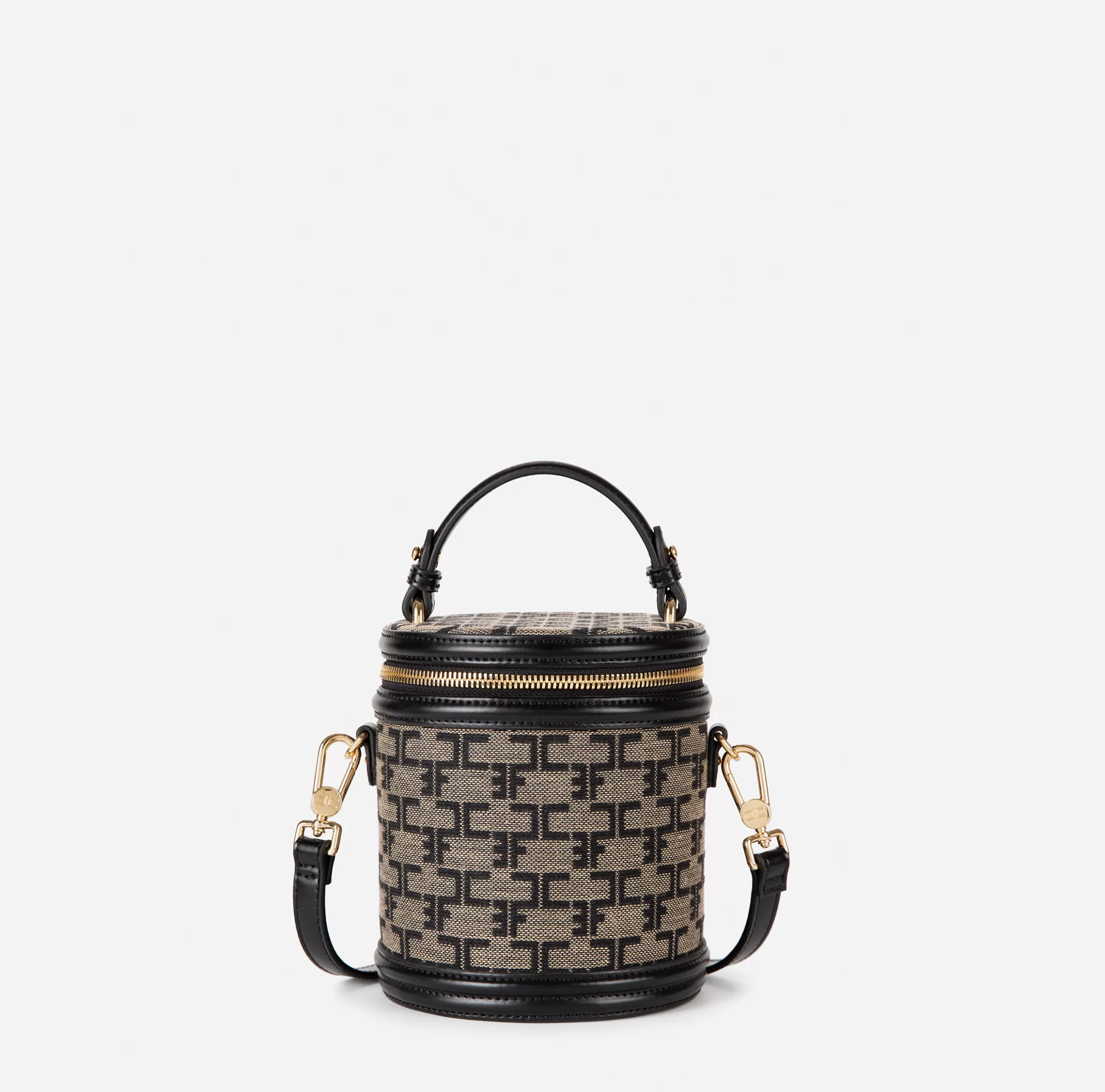 Elisabetta Franchi Valigeria | Borse A Mano^Bauletto Cilindro Monogram Travel