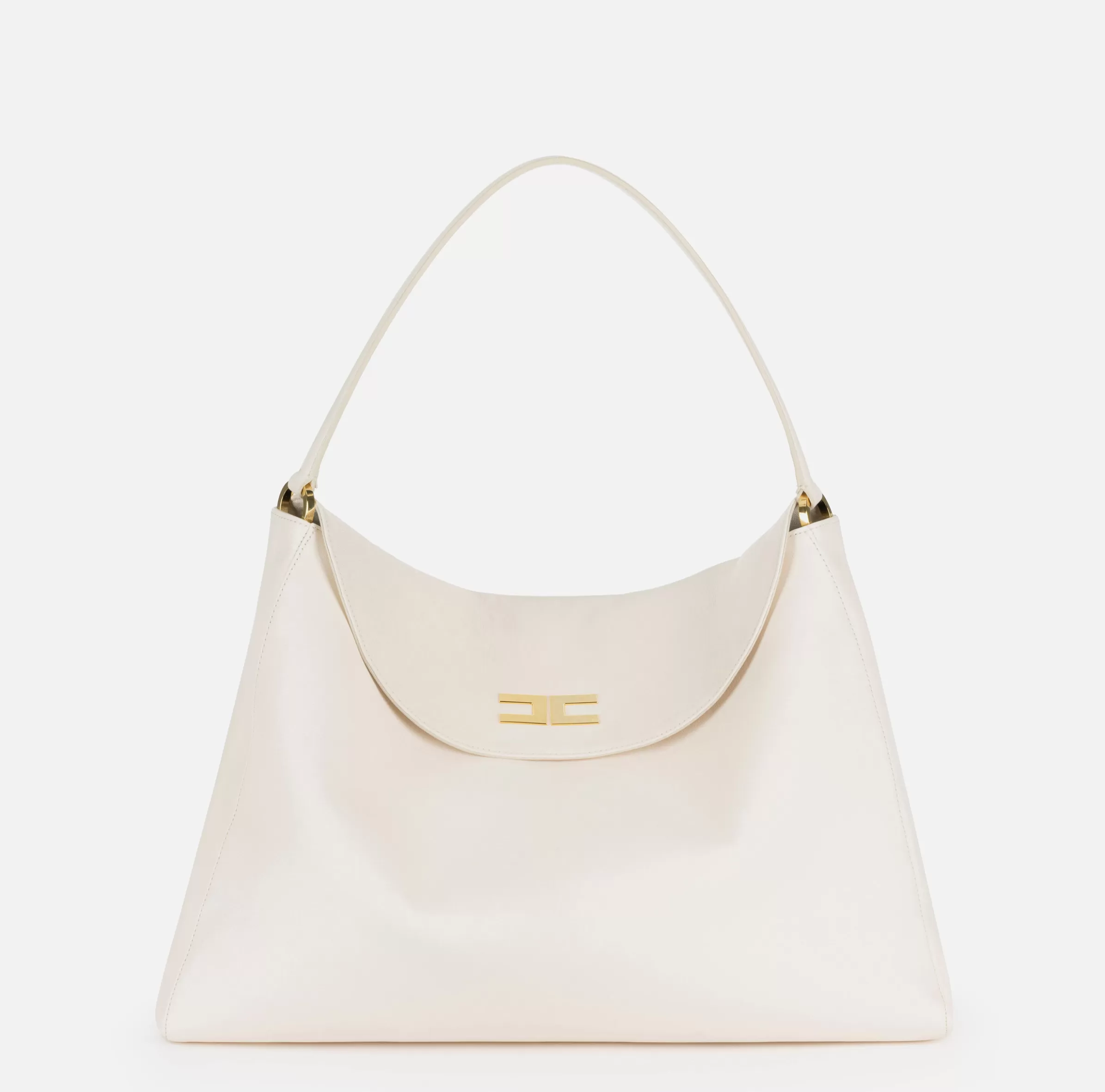 Elisabetta Franchi Borse A Spalla^Borsa hobo Avenue Bag grande Burro