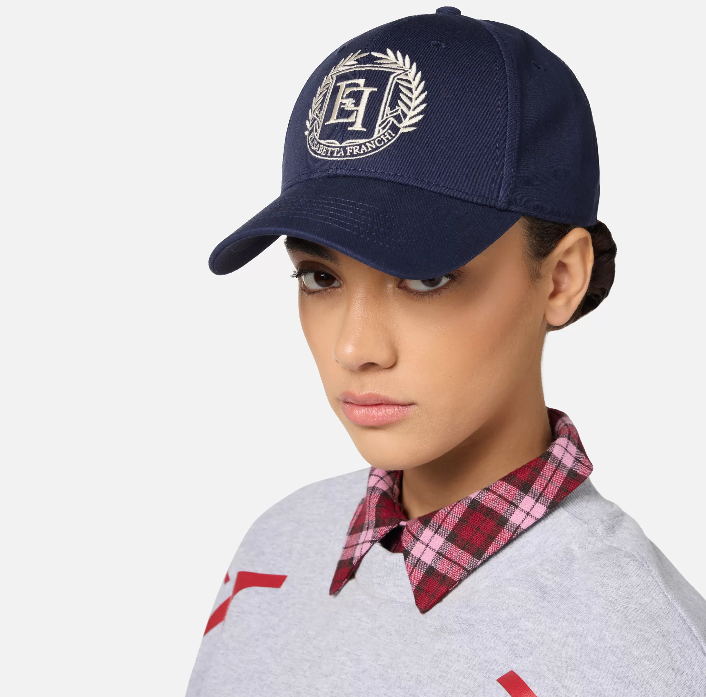 Elisabetta Franchi Cappelli E Guanti^Cappellino da baseball con logo Navy