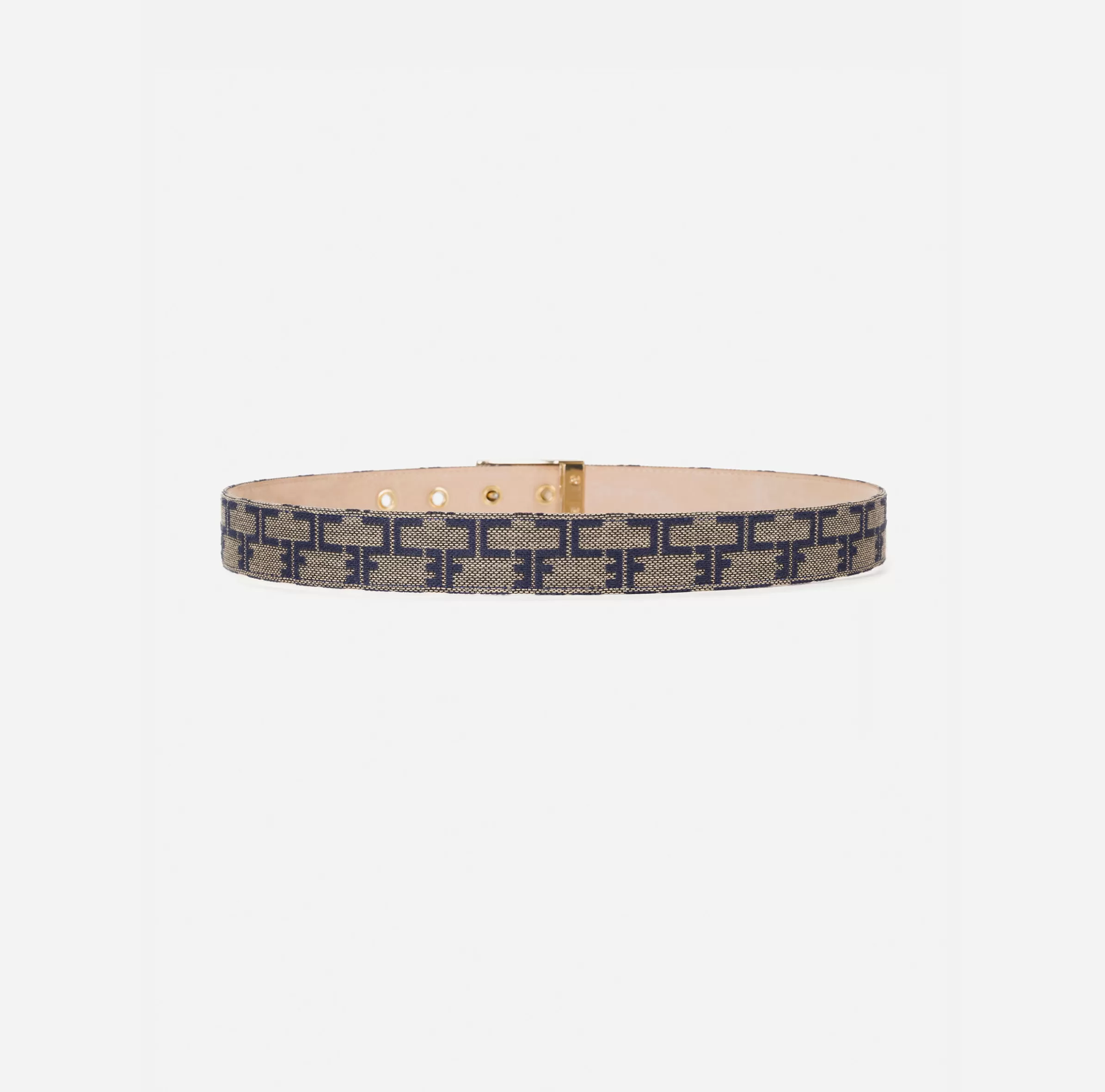 Elisabetta Franchi Cinture^Cintura Pattern Monogram Cammello/Blu