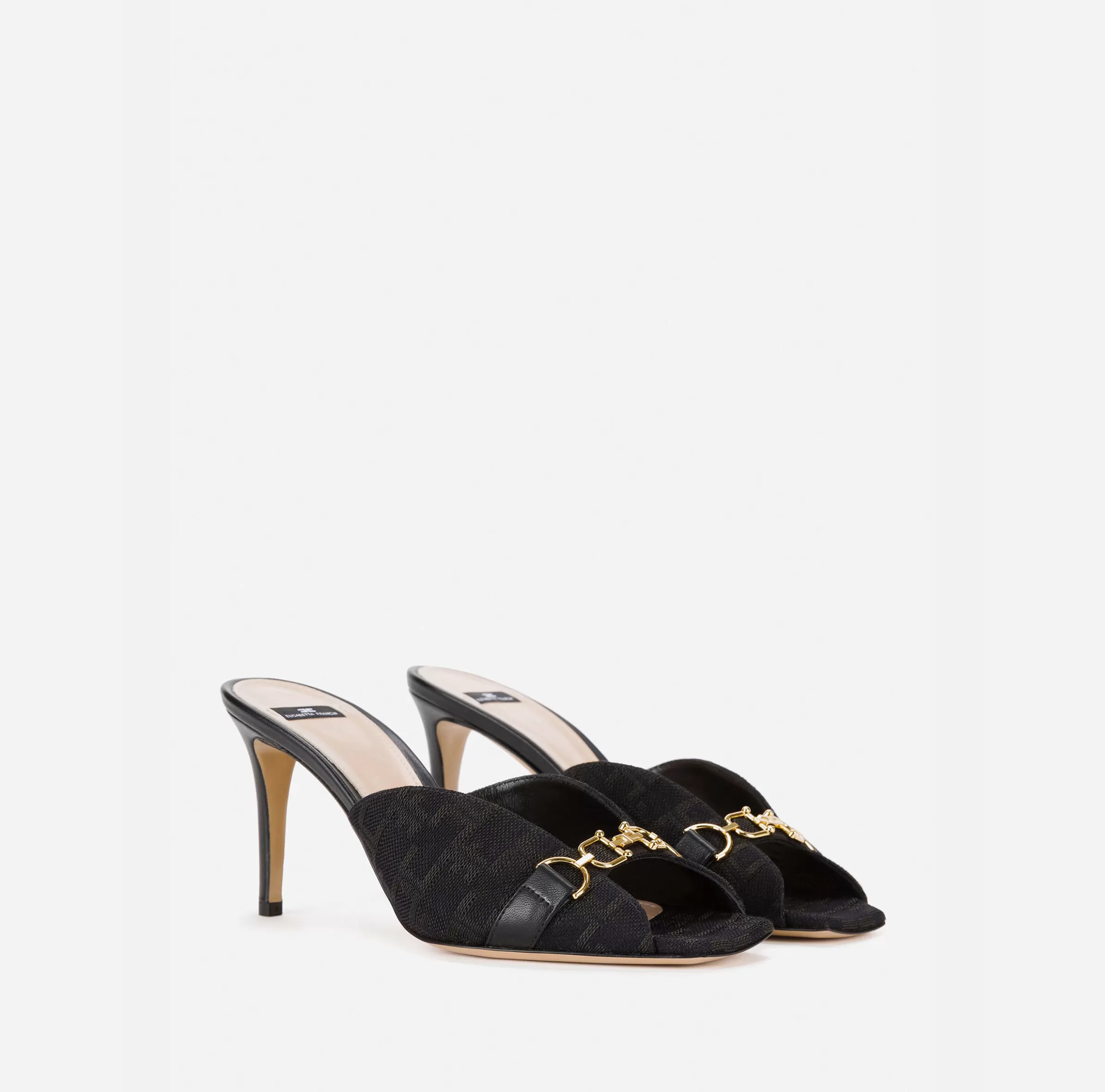 Elisabetta Franchi Sandali^Sandalo Slider Monogram Nero