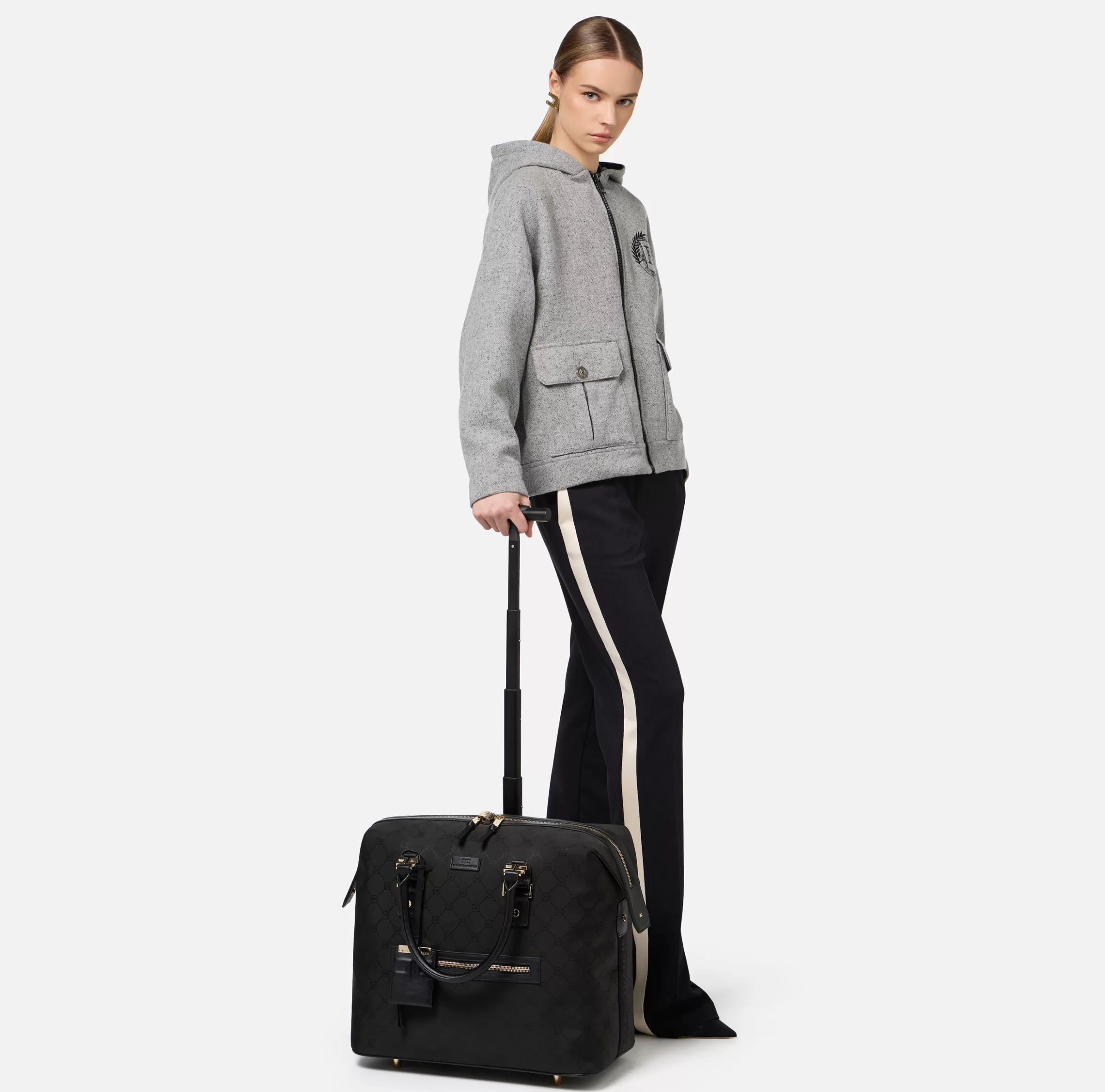 Elisabetta Franchi Valigeria^Travel Trolley Nero